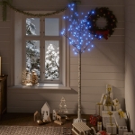 Albero Natale 180 LED 1,8 m Salice Blu Interno Esterno