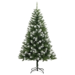 Albero Natale Artificiale Incernierato con Neve Fioccata 150 cm