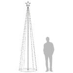 Albero di Natale a Cono con 400 LED Colorato 100x360 cm