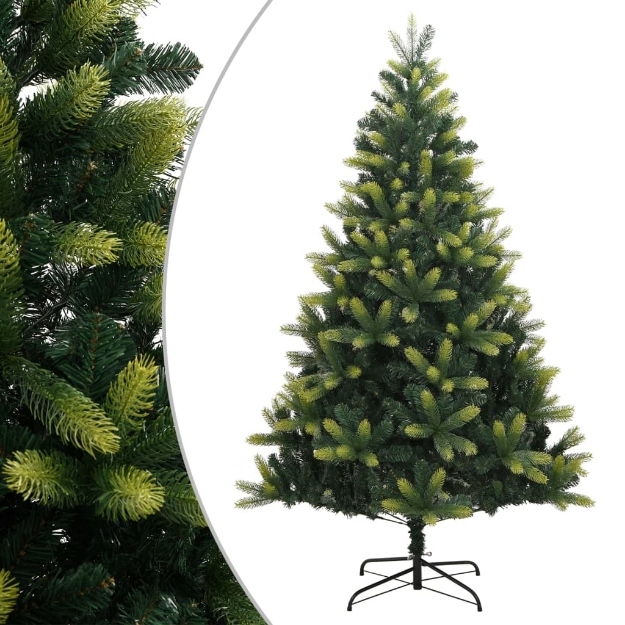 Albero di Natale Artificiale Incernierato con Base 210 cm