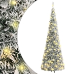 Albero di Natale Artificiale Pop-up Neve Fioccata 200 LED 210cm