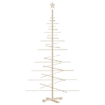 Albero di Natale Decorativo in Legno 180 cm Legno Massello Pino