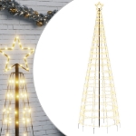 Illuminazione Albero Natale Picchetti 570LED Bianco Caldo 300cm