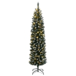 Albero di Natale Artificiale Sottile 300 LED 240 cm