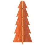 Albero di Natale Marrone Cera 49 cm in Legno Massello di Pino