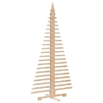 Albero di Natale Decorativo in Legno 180 cm Legno Massello Pino