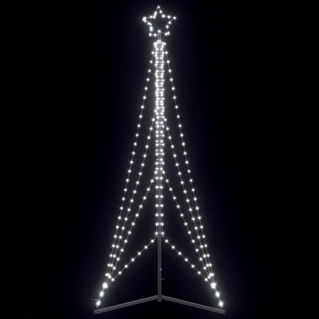 Illuminazione per Albero di Natale 483 LED Bianco Freddo 240 cm