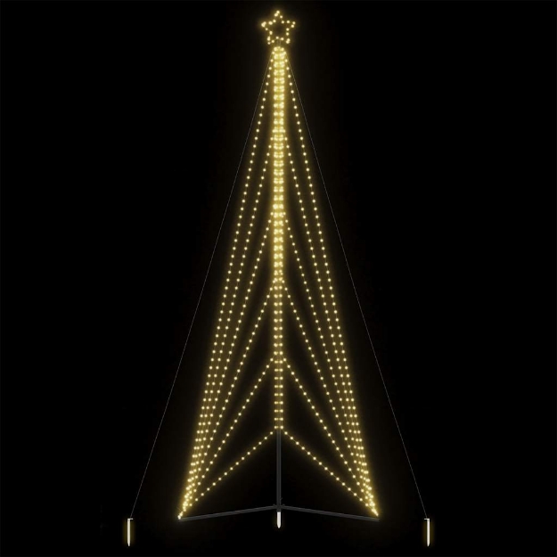 Illuminazione per Albero di Natale 861 LED Bianco Caldo 478 cm