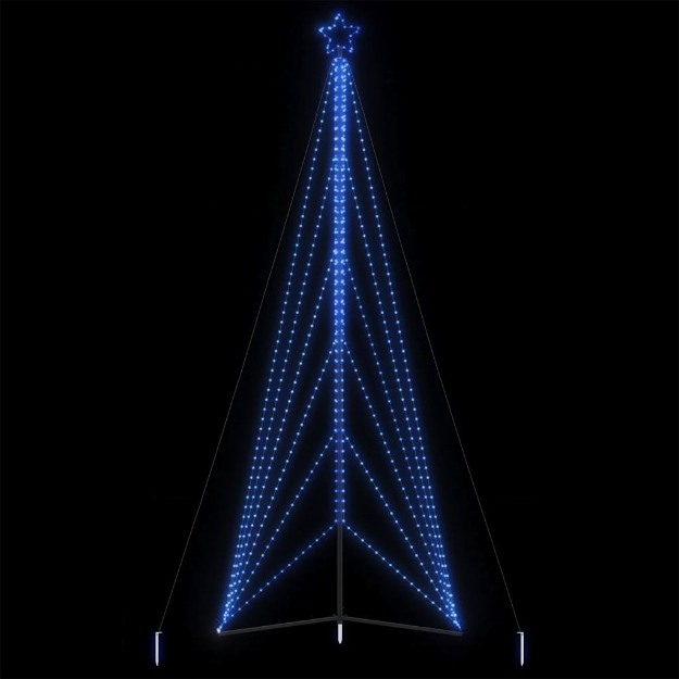 Illuminazione per Albero di Natale 861 LED Blu 478 cm