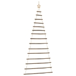 Albero di Natale da Parete con Stella 100x210 cm Ramo Naturale