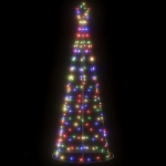 Illuminazione Albero Natale a Cono 200 LED Colorati 182 cm