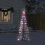 Illuminazione Albero Natale a Cono 200 LED Colorati 182 cm