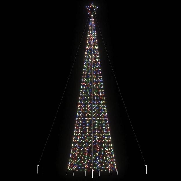 Lampada per Albero Natale con Punte 1534 LED Colorato 500 cm