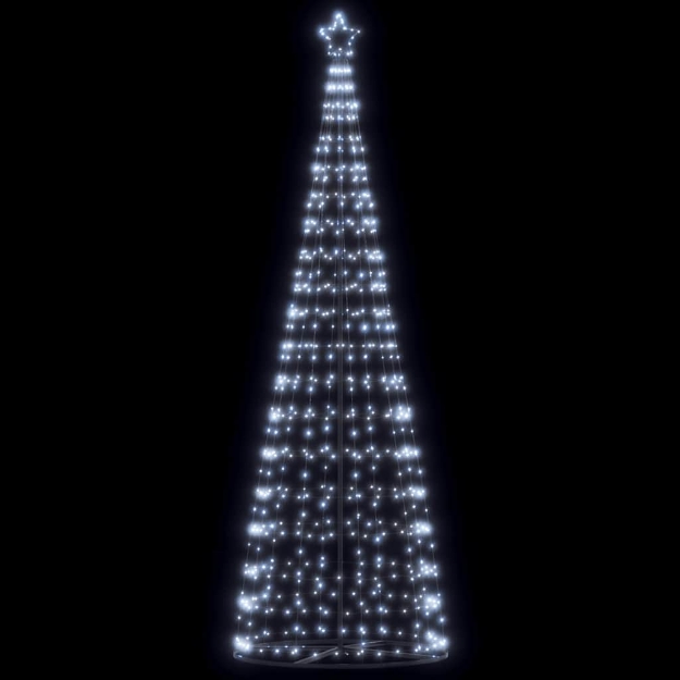 Illuminazione Albero Natale a Cono 550 LED Bianco Freddo 304 cm