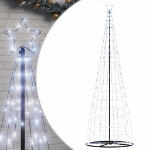 Illuminazione Albero Natale a Cono 550 LED Bianco Freddo 304 cm