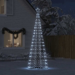 Illuminazione Albero Natale a Cono 550 LED Bianco Freddo 304 cm