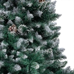 Albero di Natale Preilluminato con Palline e Pigne 150 cm