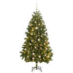 Albero Natale Incernierato con 300 LED e Palline 300 cm