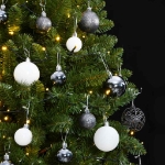 Albero Natale Artificiale Incernierato 300 LED e Palline 270 cm