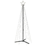 Albero di Natale a Cono Bianco Caldo 200 LED 70x180 cm