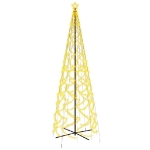 Albero di Natale a Cono Bianco Caldo 1400 LED 160x500 cm