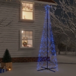 Albero di Natale a Cono Blu 500 LED 100x300 cm