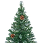 Albero di Natale Preilluminato con Palline e Pigne 180 cm