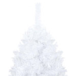 Albero di Natale Preilluminato con Palline Bianco 240 cm PVC