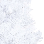 Albero di Natale Preilluminato con Palline Bianco 240 cm PVC