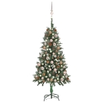 Albero di Natale Preilluminato con Palline e Pigne 150 cm