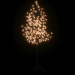 Albero di Ciliegio con 200 LED Bianco Caldo 180 cm