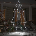 Albero di Natale a Cono 240 LED per Interni Esterni 118x180 cm