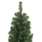 Albero di Natale Artificiale Sottile con Base Verde 240 cm PVC