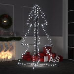 Albero di Natale a Cono 200 LED per Interni Esterni 98x150 cm