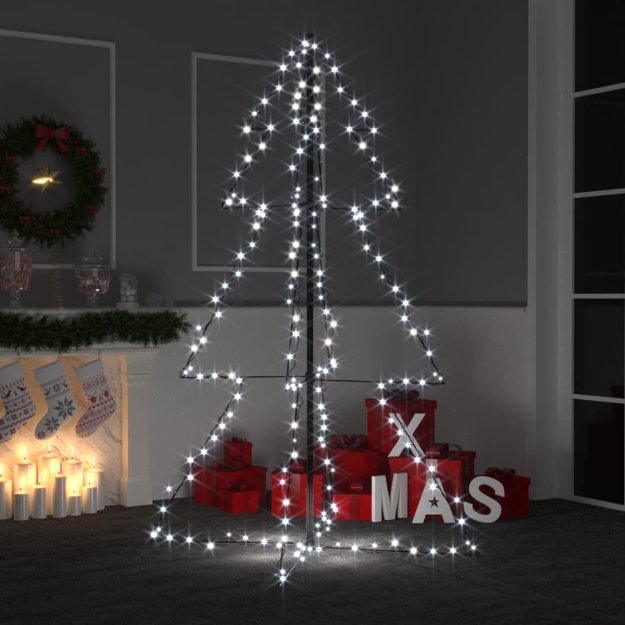 Albero di Natale a Cono 200 LED per Interni Esterni 98x150 cm