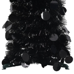 Albero di Natale Artificiale Apribile Nero 150 cm PET