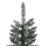 Albero di Natale Artificiale Sottile con Base Verde 180 cm PVC