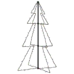 Albero di Natale a Cono 160 LED per Interni Esterni 78x120 cm