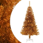 Albero di Natale Artificiale con Supporto Oro 120 cm PET