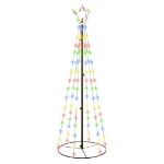 Albero di Natale a Cono Colorato 108 LED 70x180 cm