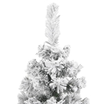 Albero di Natale Sottile con Neve Fioccata Verde 120 cm PVC