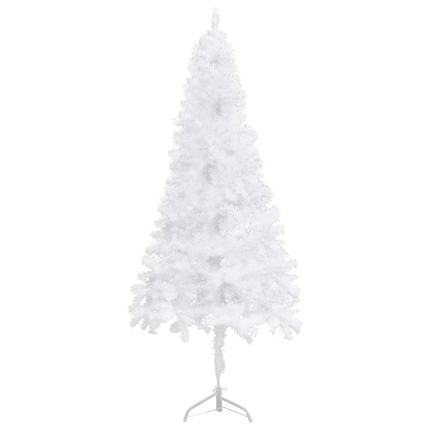 Albero di Natale Artificiale ad Angolo Bianco 210 cm PVC