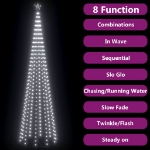 Albero di Natale a Cono con 752 LED Bianco Caldo 160x500 cm