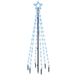 Albero di Natale con Puntale Blu 108 LED 180 cm