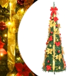 Albero di Natale Artificiale Pop-up con 50 LED Verde 120 cm