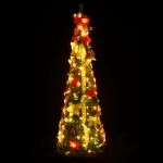 Albero di Natale Artificiale Pop-up con 50 LED Verde 120 cm