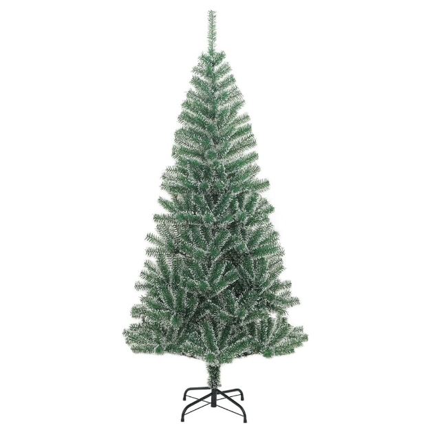 Albero di Natale Artificiale con Neve Fioccata Verde 180 cm