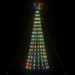 Illuminazione Albero di Natale a Cono 275LED Colorato 180cm