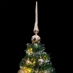 Albero Natale Artificiale 150 LED Palline e Neve Fioccata 150cm