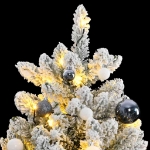 Albero Natale Incernierato con 300 LED e Palline 180 cm